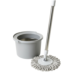 Набір для вологого прибирання з круглою телескопічною шваброю з мікрофібри та відром із віджимом для дому HP-35015-21