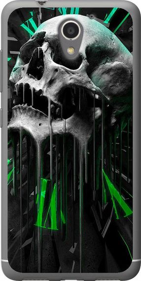 Чехол на ZTE A510 Череп-часы "4100u-432-17620"