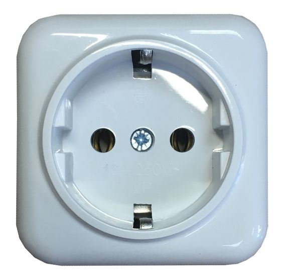 Розетка зовнішньої установки 1-а з/к біла IP20 Lemur Ny95000982 | Зображення 2