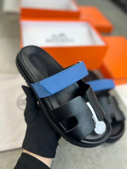 Сланці Hermes Chypre black/blue чоловічі ob416 | Зображення 2