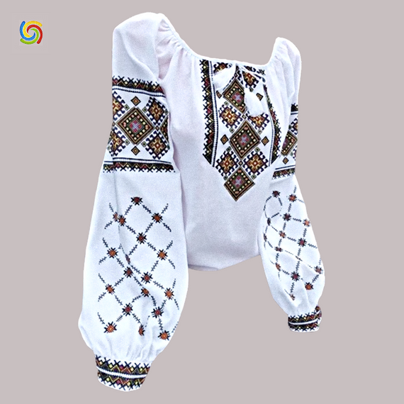 Рубашка Украинская вышиванка  32914 цвет белый размер XL