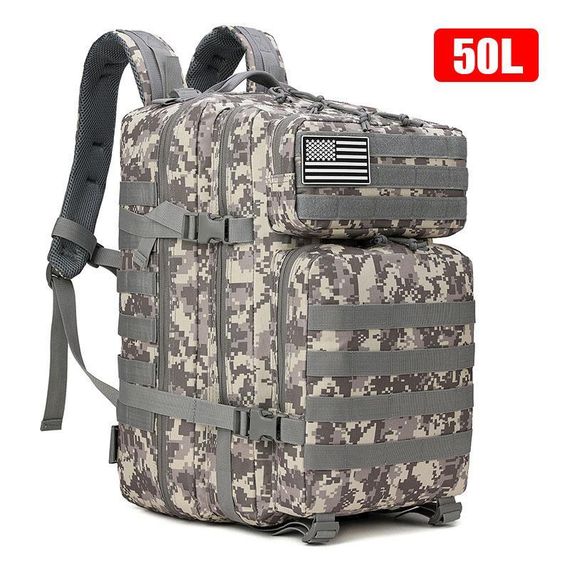 Тактичний рюкзак IdealForce 45L MOLLE – військовий, водостійкий, міцний рюкзак для ЗСУ, туризму, тривожної валізи та щоденного вик | Зображення 2
