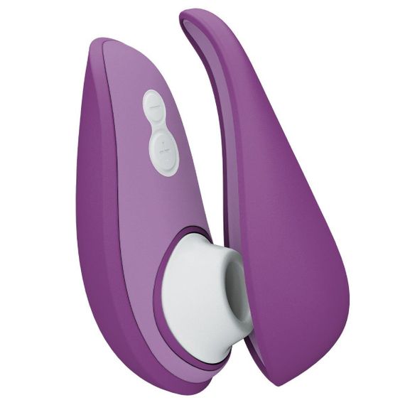 Вакуумний кліторальний стимулятор Womanizer Liberty 2 Purple, 8 режимів, магнітна кришечка Sex Aura