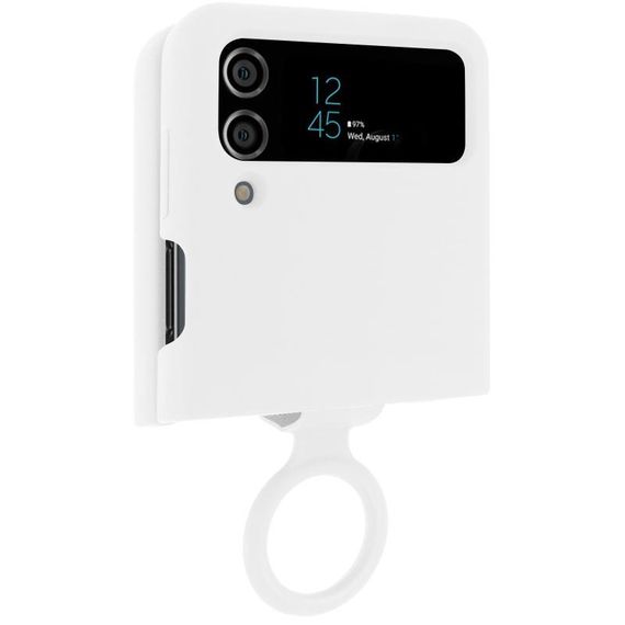 Чохол Foldables Silicone Cover Lakshmi (AAA) для Samsung Galaxy Z Flip4 Білий / White