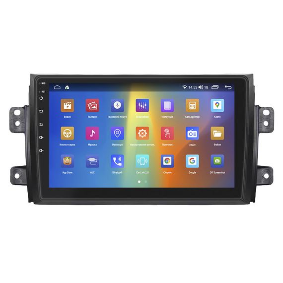 Штатная магнитола Lesko для Suzuki SX4 I (Classic) 2006-2009 экран 9" 2/32Gb CarPlay 4G Wi-Fi GPS Prime Сузуки | Зображення 1