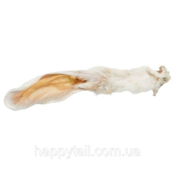 Ласощі для собак Trixie Rabbit Ears вуха кролячі з шерстю 100 г — натуральні смаколики для чищення зубів | Зображення 1