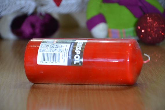 Свічка столова циліндр Bispol AURA Candles sw60/150-030 Червонй | Зображення 9