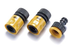 Набір для шланга 1/2: конектор 1/2 аквастоп, конектор 1/2, адаптер 1/2+3/4 СИЛА 5512011