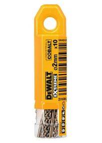 Свердло по металу DeWalt EXTREME INDUSTRIAL COBALT HSS-CO 2 мм 10 шт (DT4918)