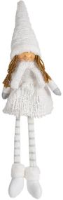 Интерьерная игрушка мягкая Girl в белом 16х11х64см