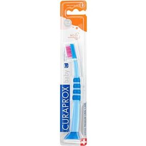 Детская зубная щетка Curaprox CS Baby з гумованою ручкою (0-4 років) Синій / Рожевий (CS Baby-05)