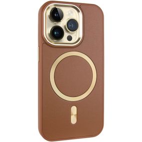 Кожаный чехол SnapCase with MagSafe для Apple iPhone 14 Pro (6.1") Brown
