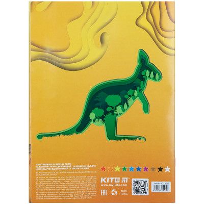 Цветной картон Kite двухсторонний А5, 10 листов/10 цветов (K21-1257) | Зображення 4