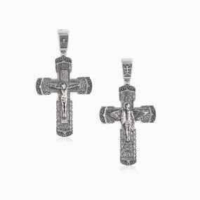 Хрест срібний з розп'яттям Artsriblo артA228п