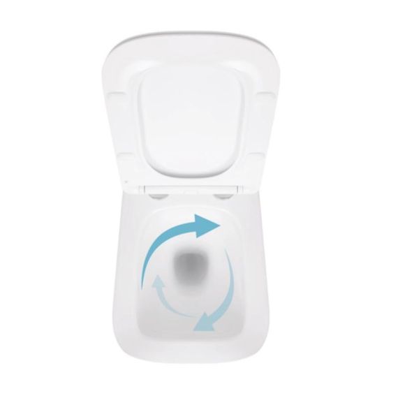 Готове рішення Qtap для ванної кімнати: підвісний унітаз Crow Ultra Quiet 520×360×290 + комплект інсталяції Nest 4 в 1 (лінійна | Зображення 5