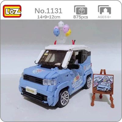 Конструктор LOZ Автомобіль MINI блакитний (1131) | Зображення 1