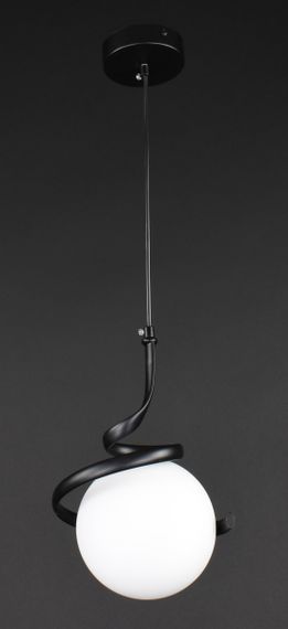 Люстра підвісна на 1 лампочку 27854 Чорний 35-160х19х19 см.