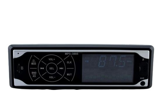 Автомагнитола MP3 3887 ISO 1DIN сенсорный дисплей LED/LCD черный (3360_492) | Зображення 2