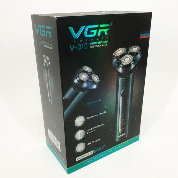 Електробритва портативна бритва VGR V-310 шейвер для гоління бороди та вусів з акумулятором | Зображення 8