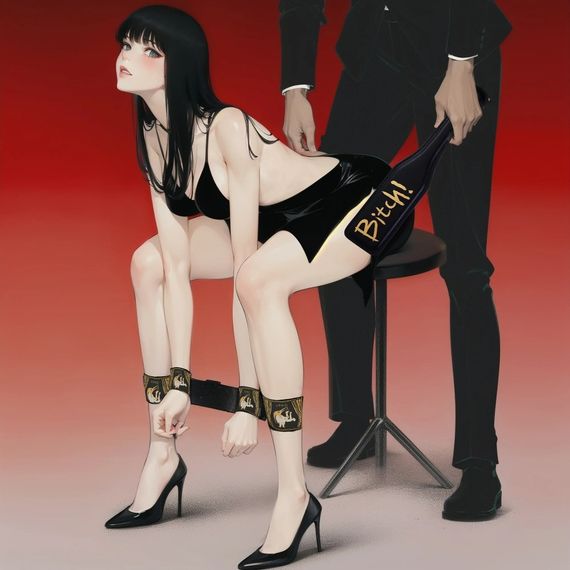 Распорка для рук и ног с вагинальным шариком UPKO, черная sexstyle | Зображення 3