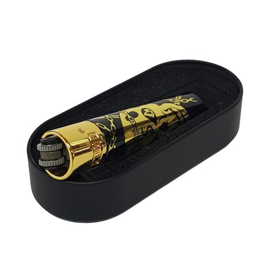 Запальничка Clipper Металева "Deadly Chains Gold" | Зображення 1