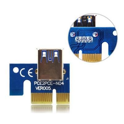 Райзер PCI-E x1 to 16x 60cm USB 3.0 Cable SATA to 6Pin Power v.006C Dynamode (RX-riser-006c 6 pin) (RX-riser-006c 6 pin) | Зображення 2