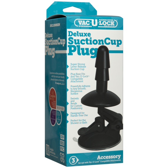 Крепление для душа с присоской Doc Johnson Vac-U-Lock - Deluxe Suction Cup Plug для игрушек | Зображення 2