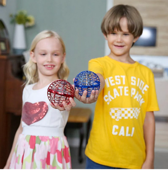 Летающий спинер, светящийся шар, Flynova Pro с пультом, Красный | Зображення 5