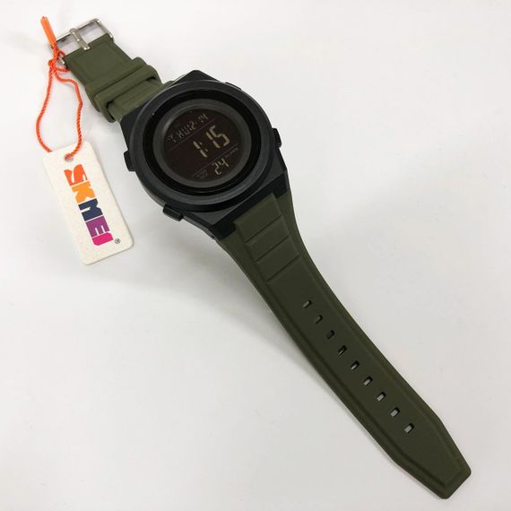 Годинники спортивні армійські SKMEI 2080AG, Стильні тактичні годинники для чоловіків HW-46 | Зображення 3