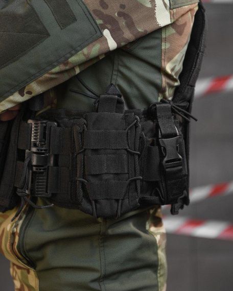 Тактическая плитоноска с четырьмя  точками быстрого сброса  Asdag  black  ВТ6796 | Зображення 6