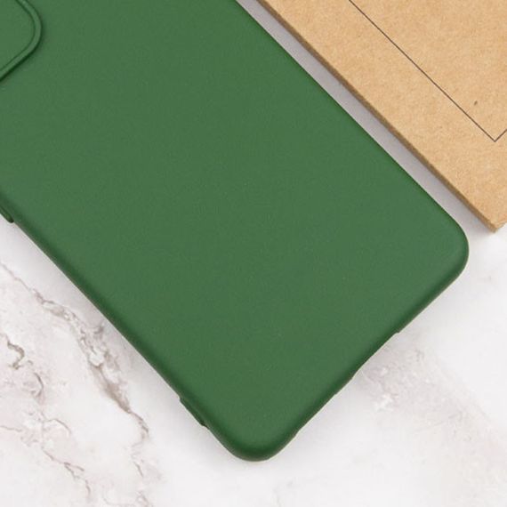 Чехол Silicone Cover Lakshmi Full Camera (A) для Xiaomi Redmi 12 Full camera, Зелений/Dark green, ТПУ (термопластичний поліуретан) | Зображення 3