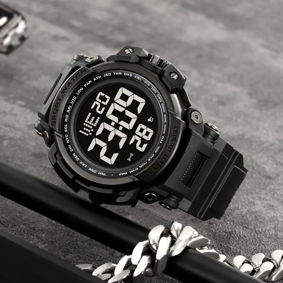 Спортивний чоловічий годинник Skmei 2422BK Black | Зображення 4