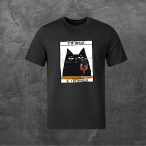 Футболка унісекс з принтом П'ятниця є п'ятниця базова чорна XS