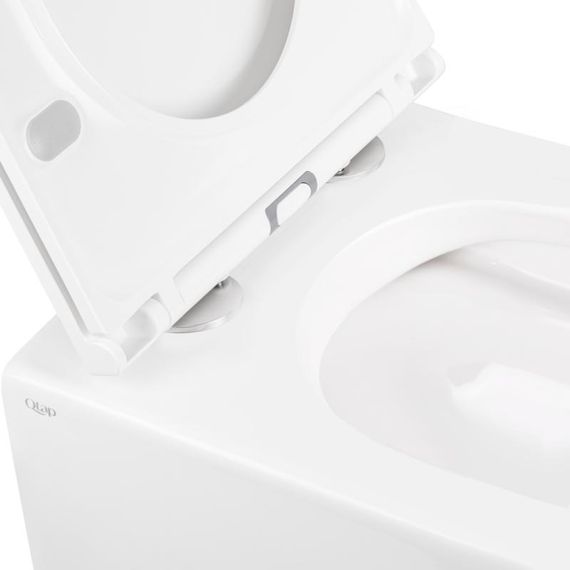 Унітаз підвісний Qtap Robin New безободковий з сидінням Soft-close QT1333046ENRW | Зображення 5