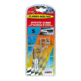 Автомобильный турбо звуковой свисток на выхлопную трубу Turbo Sound Серебро