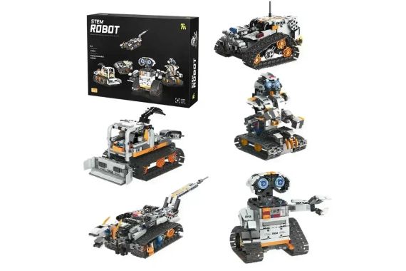 Робот-конструктор 5-в-1 Stem Robot з пультом керування та Bluetooth GS227