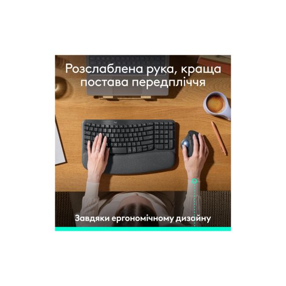 Мишка Logitech Ergo M575S Wireless Trackball Graphite (910-007029) | Зображення 2