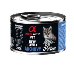 Корм Alpha Spirit Anchovy вологий з анчоусами для дорослих котів 200 гр