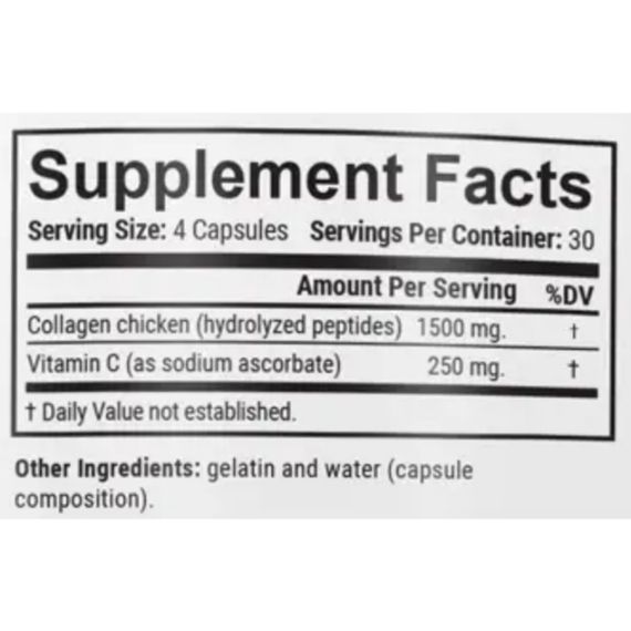 Коллаген En`vie Lab Chicken Collagen Complex 2 (2 TYPE) 1750 mg 120 Caps | Зображення 1