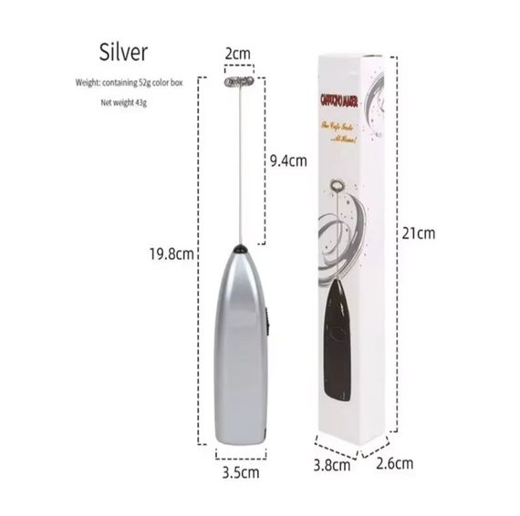 Мініміксер-капучинатор, спінювач для молока, кави та яєць Mini Hand Mixture електричний | Зображення 4