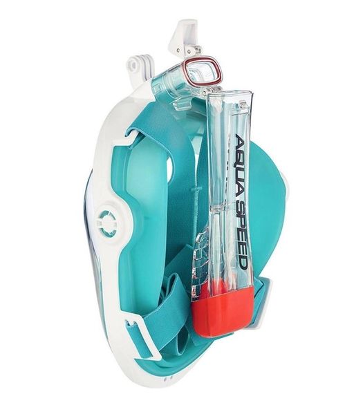 Повнолицьова маска Aqua Speed ​​SPECTRA 2.0 7071 блакитний, білий S/M 5908217670717 | Зображення 2