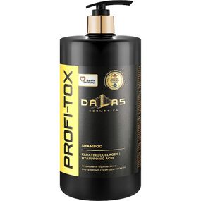 Шампунь Dalas Cosmetics Profi-Tox Shampoo С кератином, коллагеном и гиалуроновой кислотой 1000 г