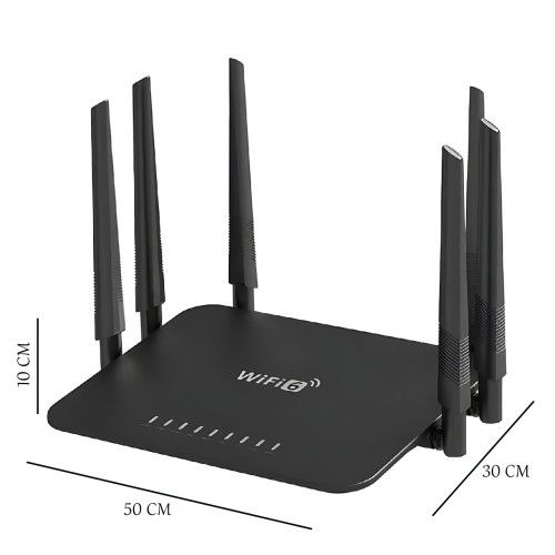 Роутер Модем Wi Fi LV-WR50Q 6 антен / Маршрутизатор бездротового роутера WIFI (AND LV-WR50Q) | Зображення 2