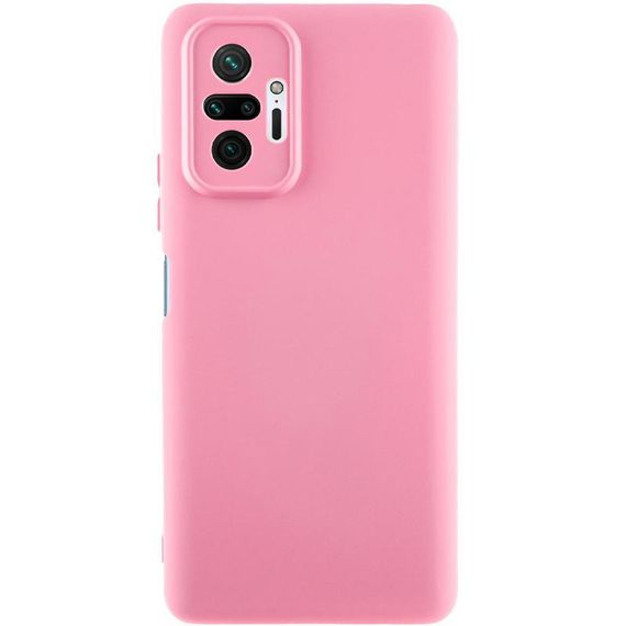 Чохол TPU GETMAN Liquid Silk Full Camera для Xiaomi Redmi Note 10 Pro / 10 Pro Max Рожевий / Pink