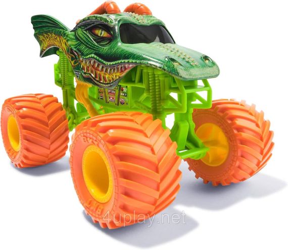 Оригінал Monster Jam Dragon Монстр-трак Зелений Дракон 1:24 Металевий кузов | Зображення 1