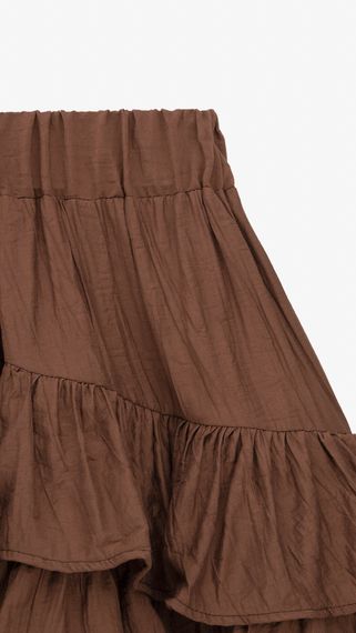 Спідниця однотонна для дівчинки Aura Style 5004-2 134 см Коричневий shop (2000999546686) | Зображення 1