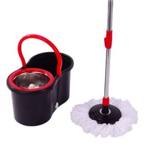 Комплект для уборки ведро 8л и круглая швабра Spin Mop 360 Gold Diamond  ТК00028 Черный