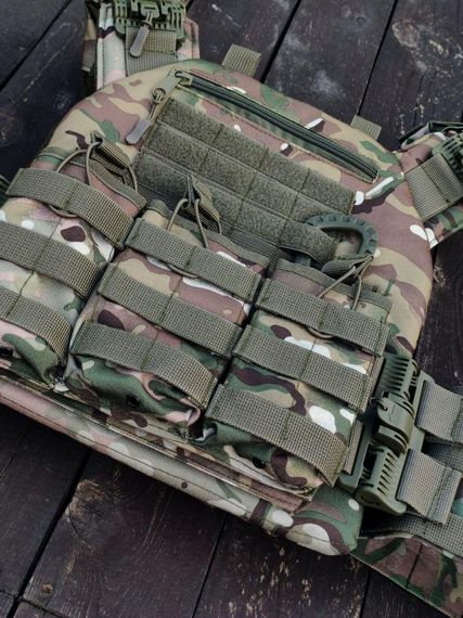 Плитоноска швидкого скидання + тройний підсумок під магазини мультикам.. | Зображення 1