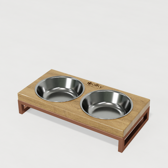 Миски на подставке для маленьких собак и котов Hollky Base XS (2 × 0,25 л) BXS-28145-GLNT | Зображення 7
