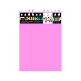 Блокнот А5 В-БП5-40(Pink) 40 аркушів, пружина зверху